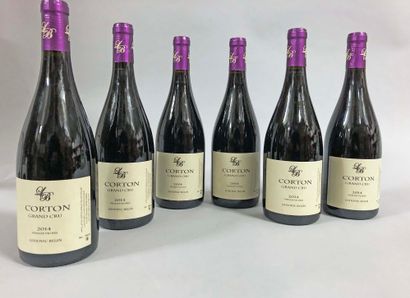 null 6 bouteilles CORTON 
L. Belin 
2014
