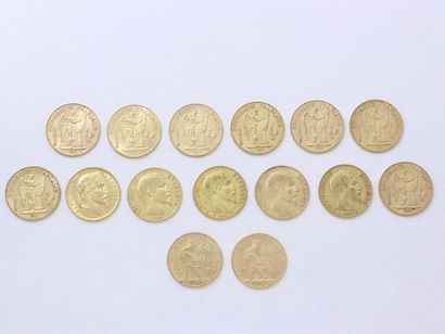 Gold lot 750 thousandths composed of: - 15...