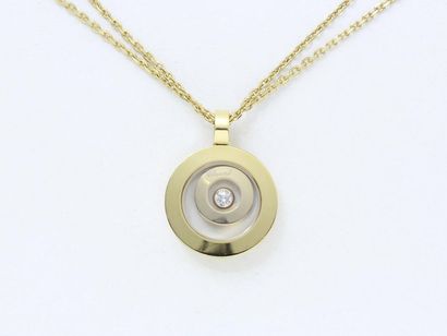 null HAPPY SPIRIT CHOPARD. Circular pendant in 750 thousandths gold, composed of...