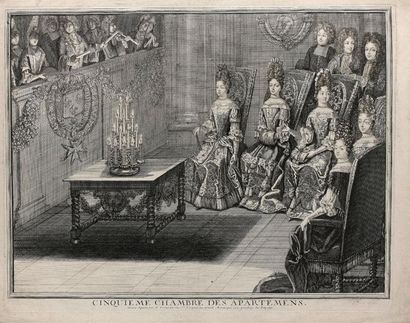 Antoine TROUVAIN (1652-1708) 
Fourth chamber of the apartemens - Fifth chamber of...