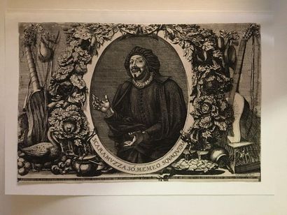 Jean Lepautre (1618-1682) 
Portrait de Tiberio Fiorelli dit «Scaramouche» portrait...