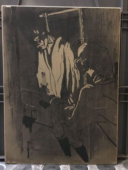 Henri de TOULOUSE-LAUTREC (1864-1901) 
The Hanged Man (first plate), 1892
Lithograph...