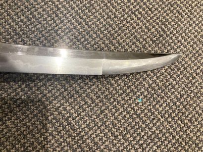null WAKIZASHI Polished blade 45 cm, nakagoubu, a mekugi-ana. O kissaki, tempered...