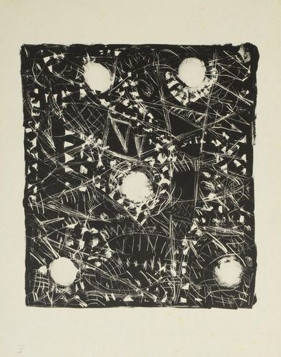 Fahrelnissa ZEID ou Fahr-el-Nissa ZEID (1901-1991) Composition - one black and white...