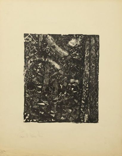 Fahrelnissa ZEID ou Fahr-el-Nissa ZEID (1901-1991) A black and white composition...