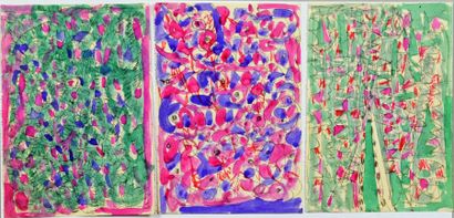 Fahrelnissa ZEID ou Fahr-el-Nissa ZEID (1901-1991) Composition
Trois aquarelles,...