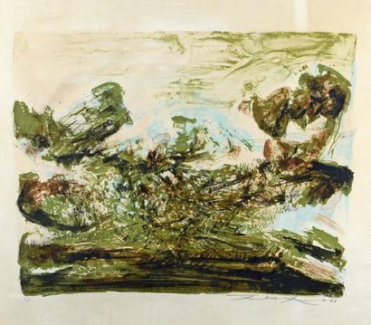 ZAO WOU-KI (1921-2013) 
Untitled, 1968
Colour lithograph. Proof signed, dated and...
