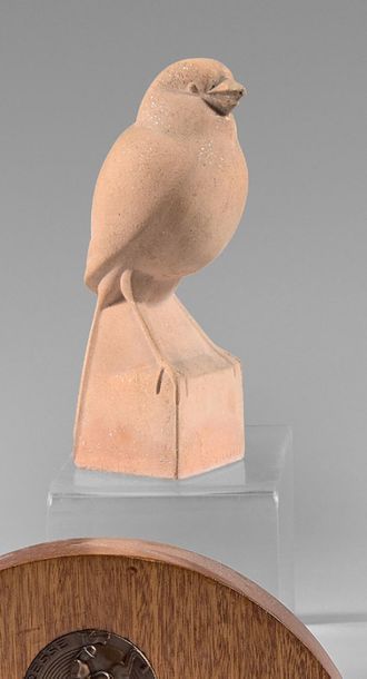 Jan et Joël MARTEL (1896-1966) Moineau, created around 1924
Terracotta with silver...