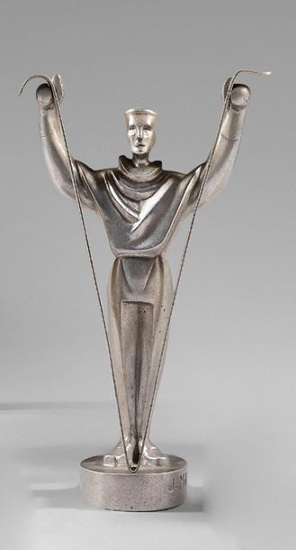 Jan et Joël MARTEL (1896-1966) Ski Trophy, 1937
Cast aluminium.
Signed J. MARTEL...