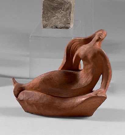 Jan et Joël MARTEL (1896-1966) Mélusine, after the model created in 1938
Terracotta...