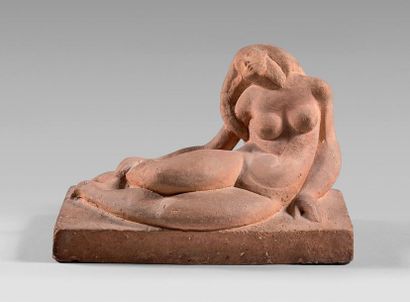 Jan et Joël MARTEL (1896-1966) Elongated nude
Terracotta (small firing shrinkage...