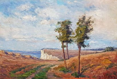 Paul élie gernez (1888-1948) 
Normandy coast
Oil on canvas, signed lower right.
38...