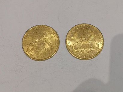 null 
2 pièces de 20 dollars or datées 1904


Frais 15 % HT soit 18 % TTC
