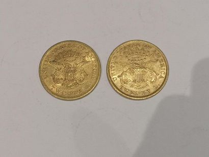 null 
2 pièces de 20 dollars or datées 1861 et 1866


Frais 15 % HT soit 18 % TT...