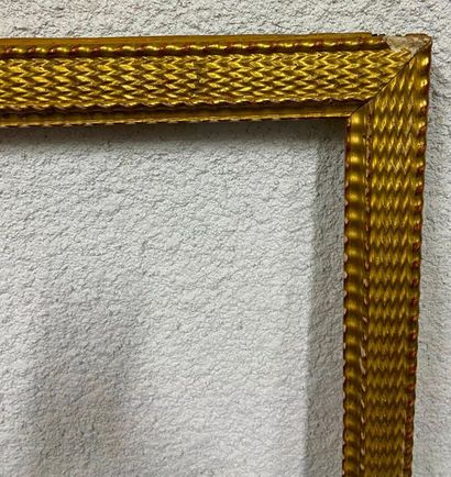 null Baguette guillochée dorée, XIXème

53 x 116 x 5 cm 

(Vendu en l'état)