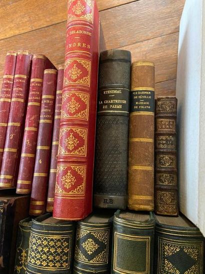 null Batch of bound books literature: Château briand, Zimmermann, Molière complete...