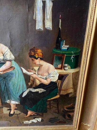 null School of the XIXth century

Washerwomen

Oil on canvas

47 x 38.5 cm

(indentations,...