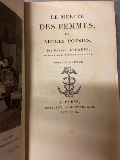 null LEGOUVÉ (Gabriel). Le Mérite des femmes, et autres poésies. A Paris, Chez Ant....