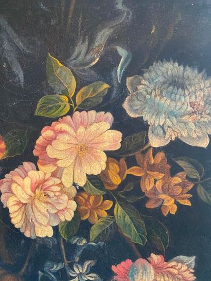 null Bouquet de fleurs 

Huile sur toile

Cadre en pin

44 x 36,5 cm 

(craquelures,...