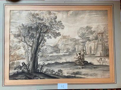 null School 1700

Two couples in a landscape

sepia ink and grey wash

27.5 x 41...