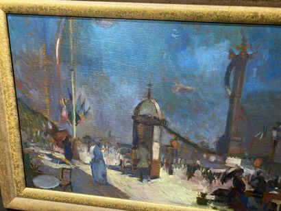 null 
14 July, Bastille Square




Oil on canvas




Monogram at bottom right P L.




Heading...