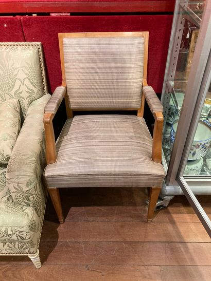  3 armchairs circa 1950 Lot sold as is 