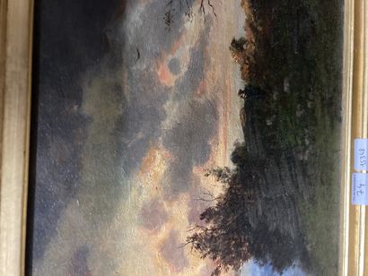 null 
Twilight




Oil on canvas 




Signature door bottom right Eug Tourneux




24...