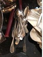  SET OF XXTH CENTURY SILVER CUTLERY SET Various...