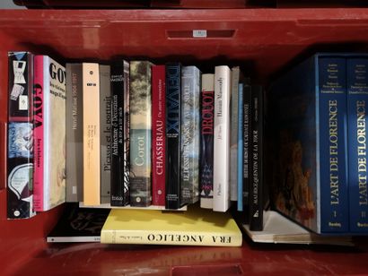  Lot of various art books Florence, Corot, Chassériau, Picasso... sold as is 