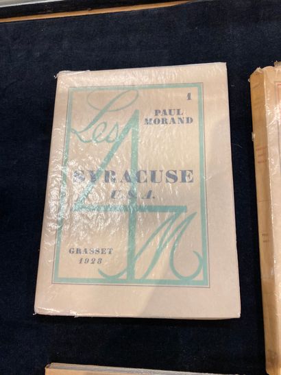  Four volumes Paul Morand Syracuse Celine Bagatelle for a massacre Paul Morand Sinking...