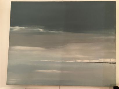  P. G. LANGUAGE 
Sea 
Oil on canvas signed lower right 
73 x 92 cm