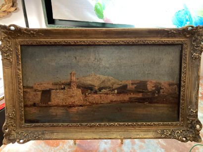null School of the XIXth century

Fort Saint-Jean in Marseille

small oil on canvas

16.5...