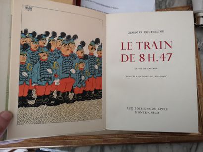  Lot of two books in a box: Colette L'ingénue libertine and Courteline, Le train...