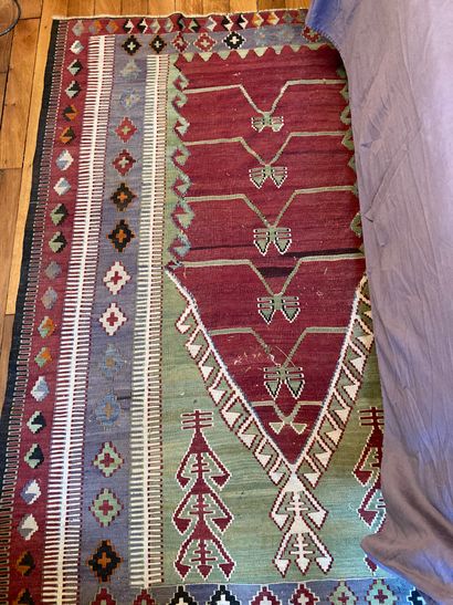  Carpet Kilim brown background (104 x 219)...