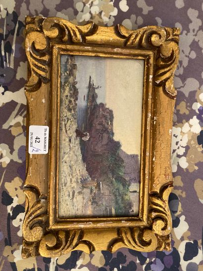  Landscape 
Pair of small oils 
10 x 17 cm