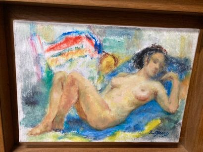  School 1900 
Female nude 
Pastel 
28 x 20 cm 
It includes 
Female nude 
Oil on canvas...