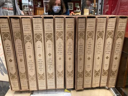  Lot of 12 Volumes Thousand and One Nights (as is) 