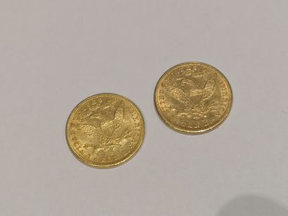 null 2 pièces de 10 dollars or datées 1894 et 1897

Frais de 17 % HT soit 20,40 %...