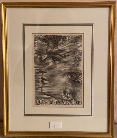 VALENTINE HUGO (1887 -1968 ) Achim d'arnim

Lithographie

Illustration des Contes...