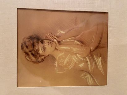 Jules CAYRON (1868-1940) Portrait de femme 

SBD Jules Cayron

14 x 12 cm 

32 x...
