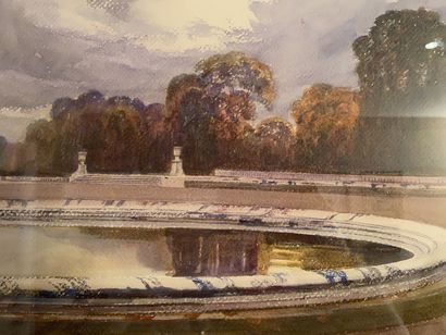 Isidor ROSENSTOCK (1880-1956) Parc du Château de Versailles 

Deux aquarelles signées...