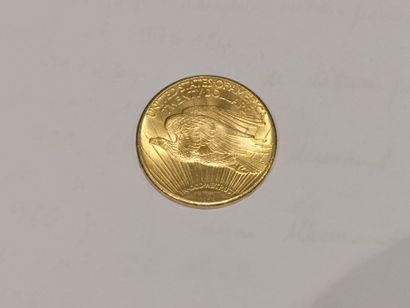 null 
Pièce de 20 dollars or datée 1927
