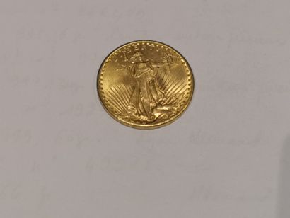  Pièce de 20 dollars or datée 1927 