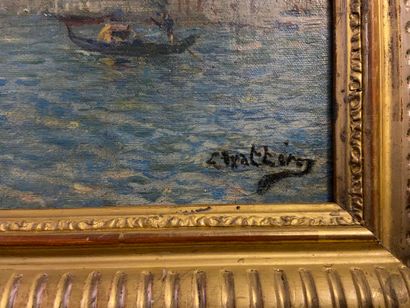 null Vue de Venise

Huile sur toile, signée en bas à droite

25 x 33 cm

(vendu en...