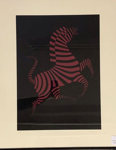null Zebra

lithography

Bears a Vasarely signature at the bottom right and numbered...