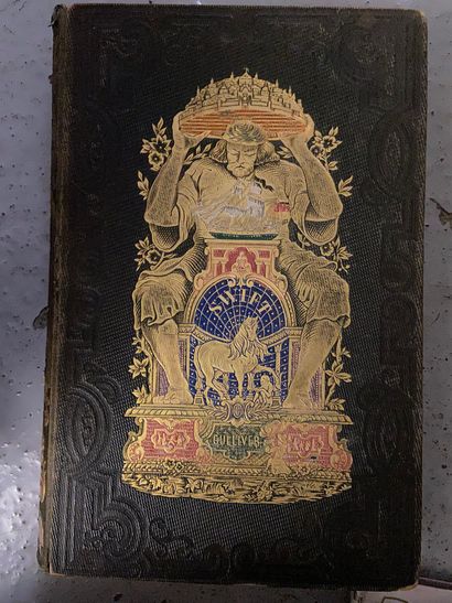 null lot of bound books, the sanctified nun, works of Saint Teresa, painting of a...