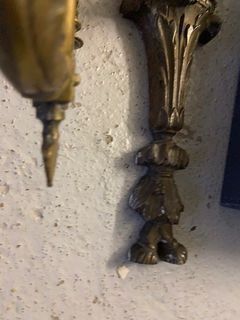 null Set of sconces and bronze elements

H: 46 and 30 cm

(sold as is)