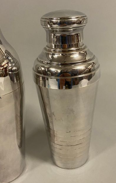 null 
2 Silver metal shakers 




H: 22 and 24 cm 




(sold as is)
