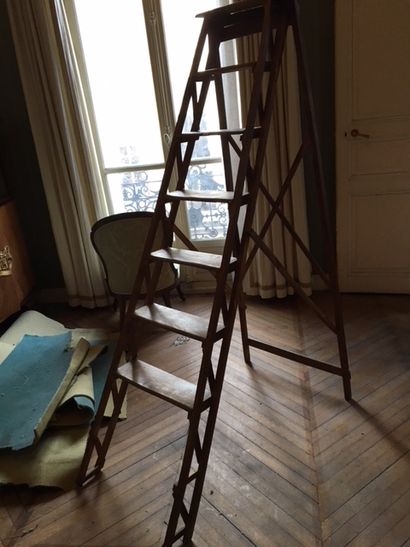 null Stepladder in natural wood_x000D_

Height: 170 cm_x000D_.

Lacking a step_x...