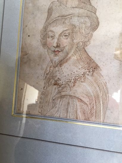 null Ecole Flamande du XVIIème siècle_x000D_

Portrait d'homme en buste_x000D_

Lavis...